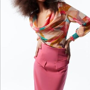 Zara flowy neckline blouse